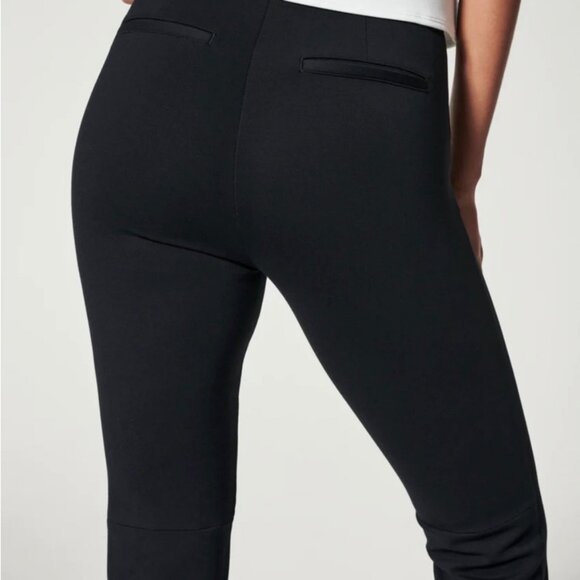 NEW SPANX Cropped Flare in Ponte Pants Classic Black Size XL NWT - Picture 4 of 9